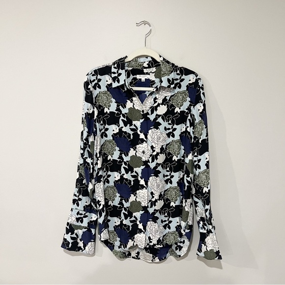 Equipment Daphne Button Down Blouse In Cool Breeze Multi - Picture 2 of 10